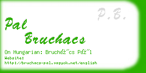 pal bruchacs business card